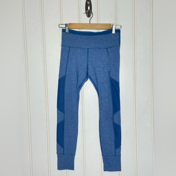 Lorna Jane Cropped Blue Leggings 400 - Picture 8 of 9